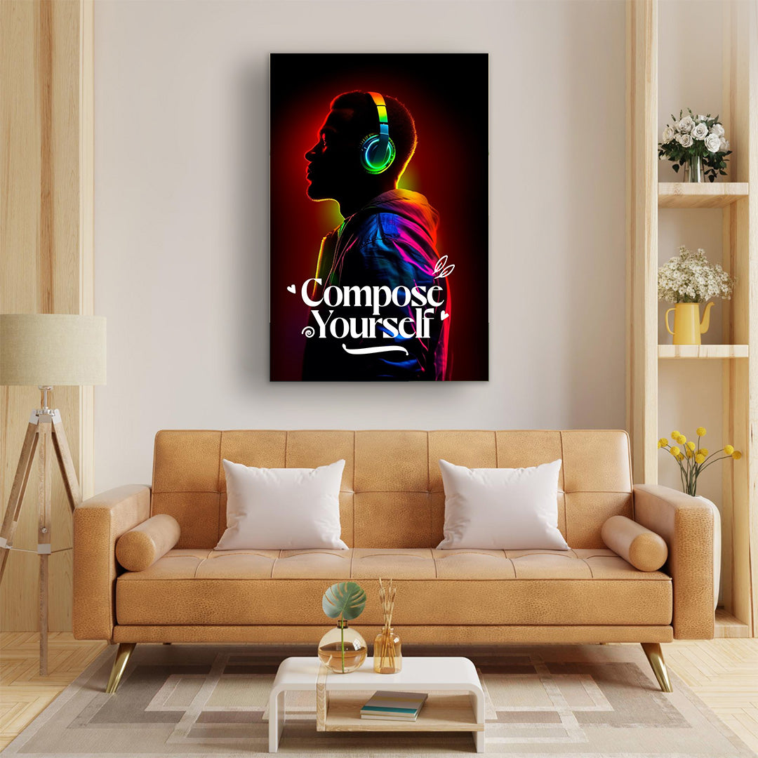 Electro Aura: The Neon Soundscape | Music Canvas Poster