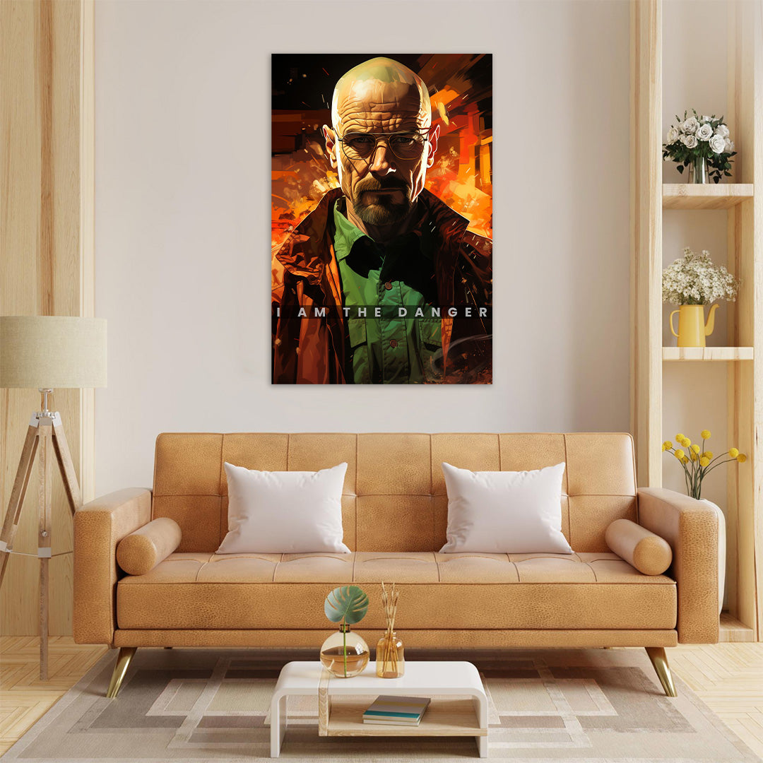 Walter White: Breaking Boundaries | Breaking Bad | Movies & Shows Canvas Poster