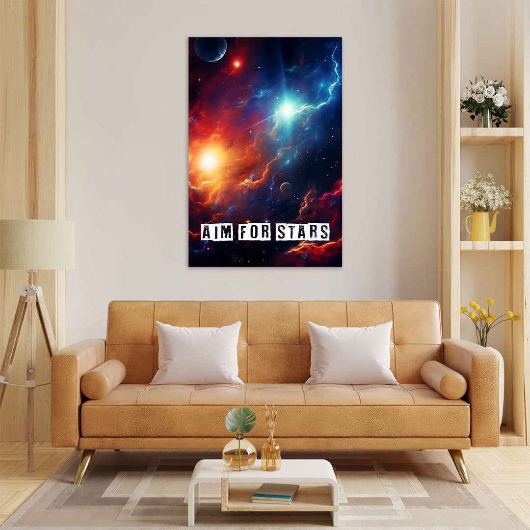 Celestial Dance: The Nebulous Symphony | Space Canvas Poster