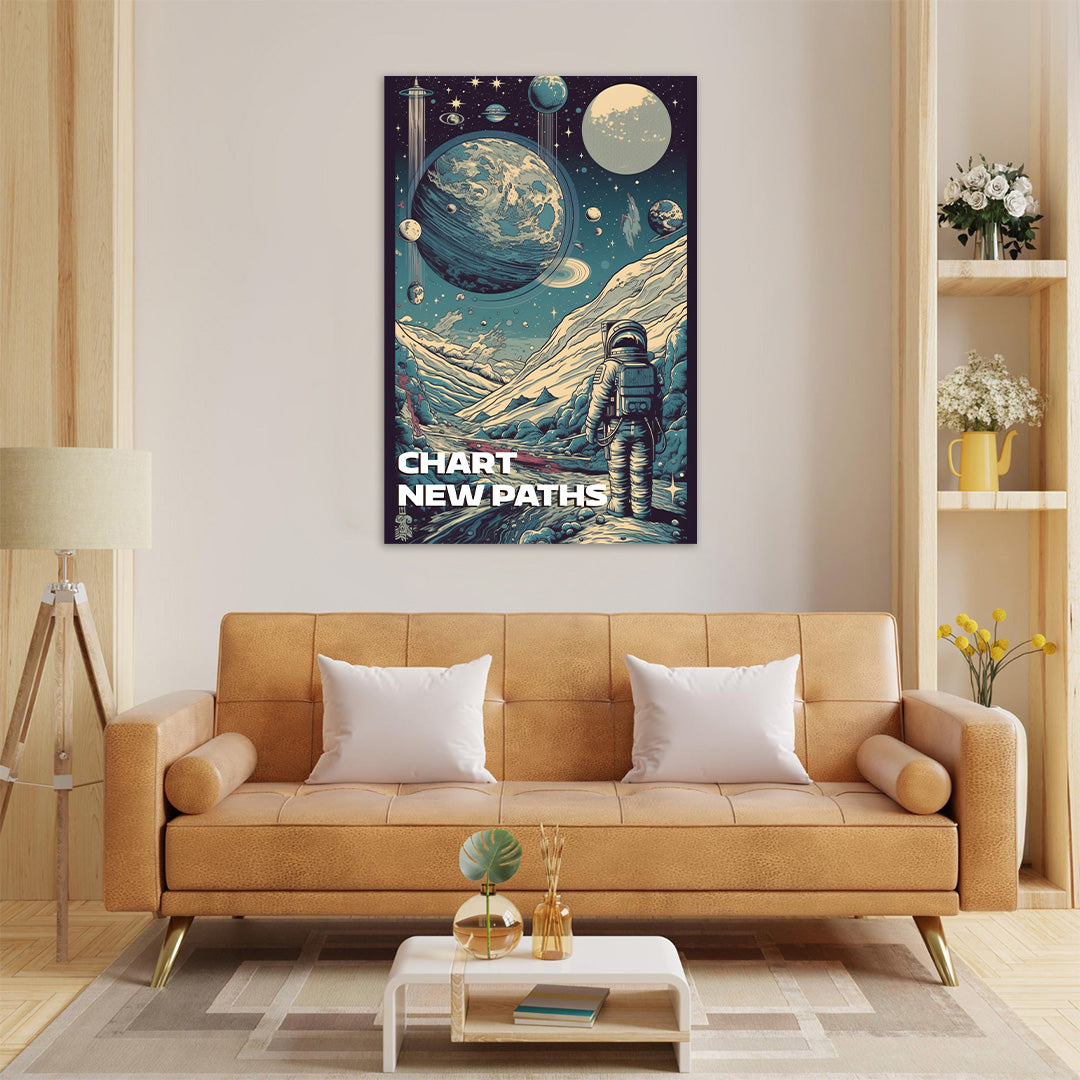 Stellar Odyssey: Cosmic Explorer | Space Canvas Poster