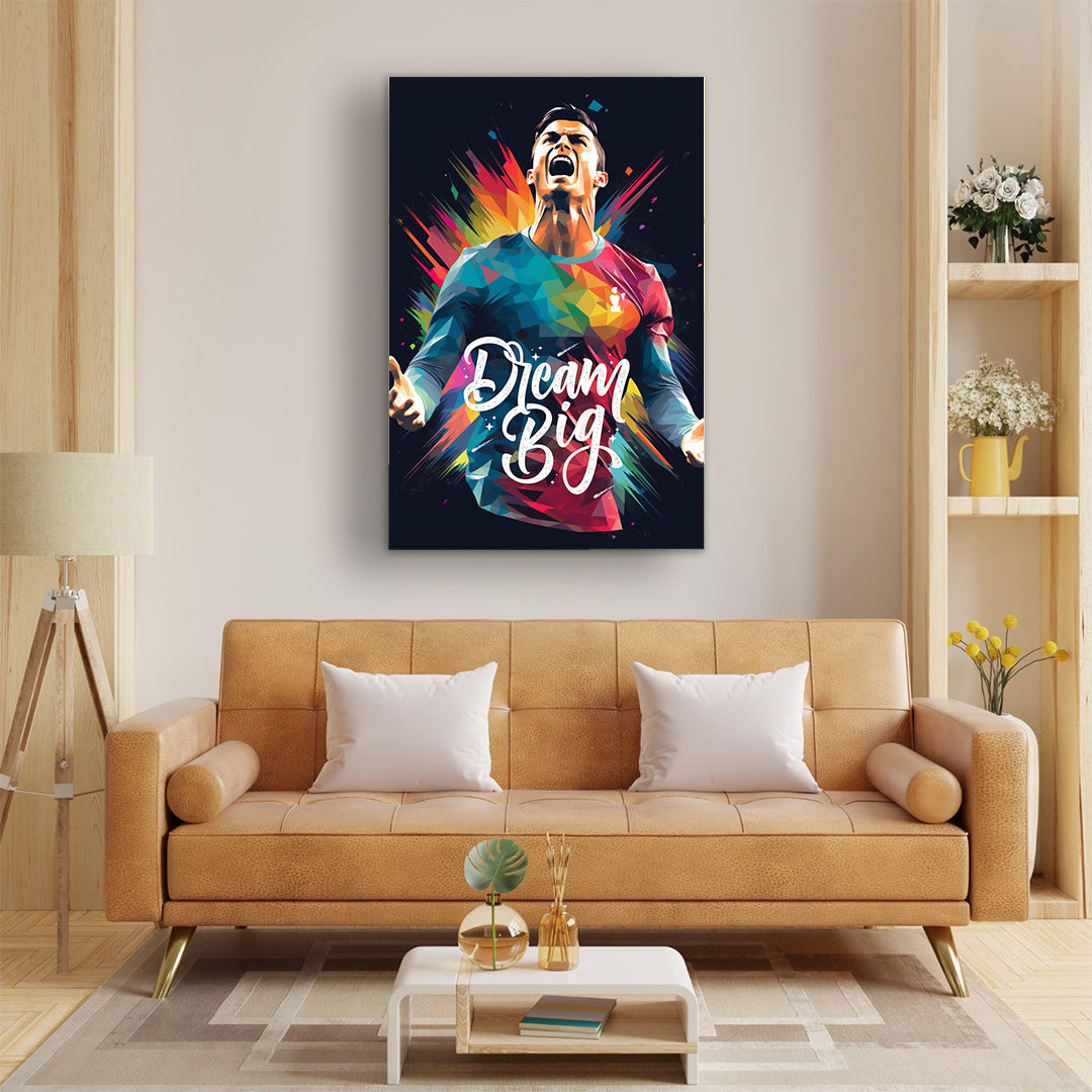 Cristiano Ronaldo: Prism of Passion | Football Canvas Poster