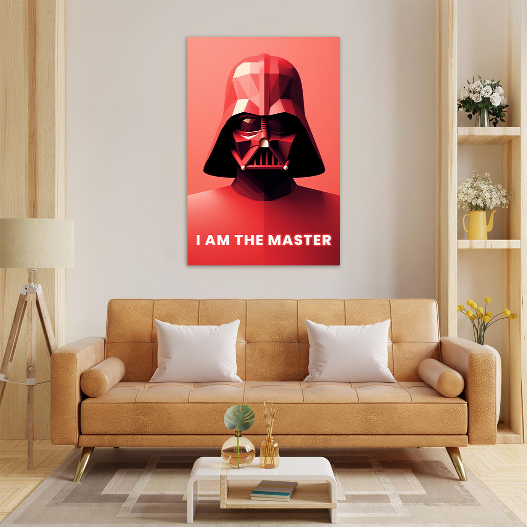 Geometric Darth Vader: Essence of the Dark Side | Star Wars | Movies & Shows Canvas Poster