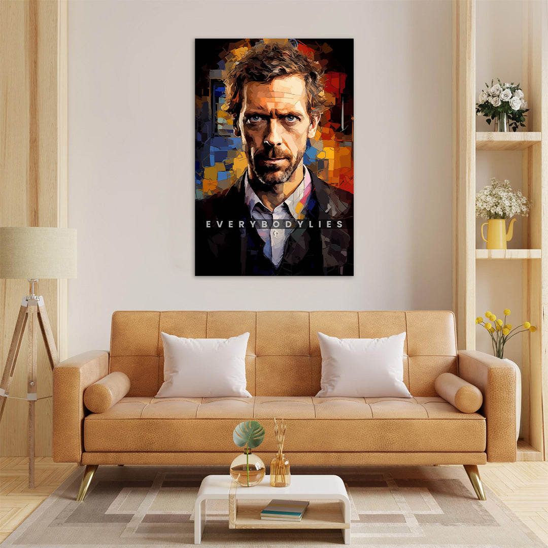 Gregory House: The Inimitable | Movies & Shows Canvas Poster