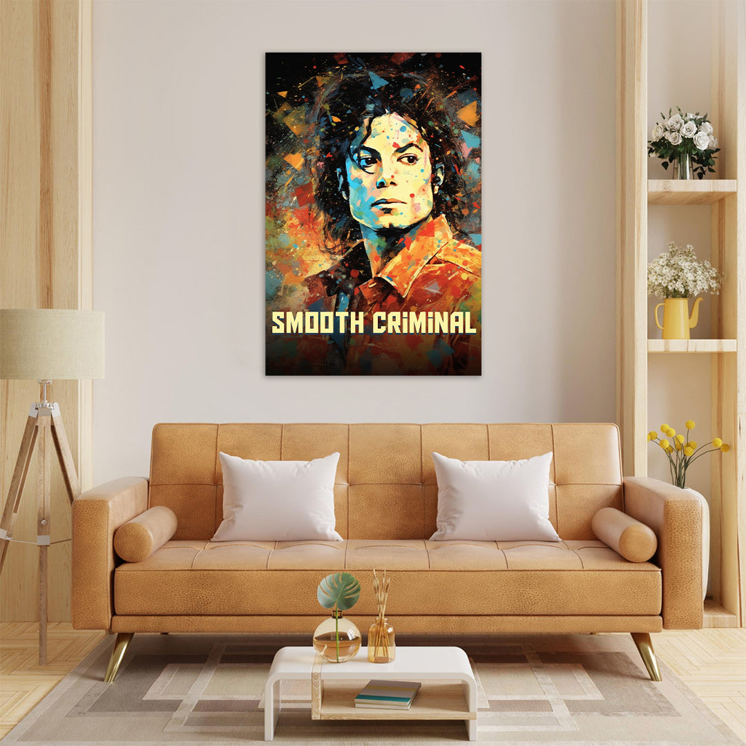 Michael Jackson: Vibrant King of Pop | Music Canvas Poster