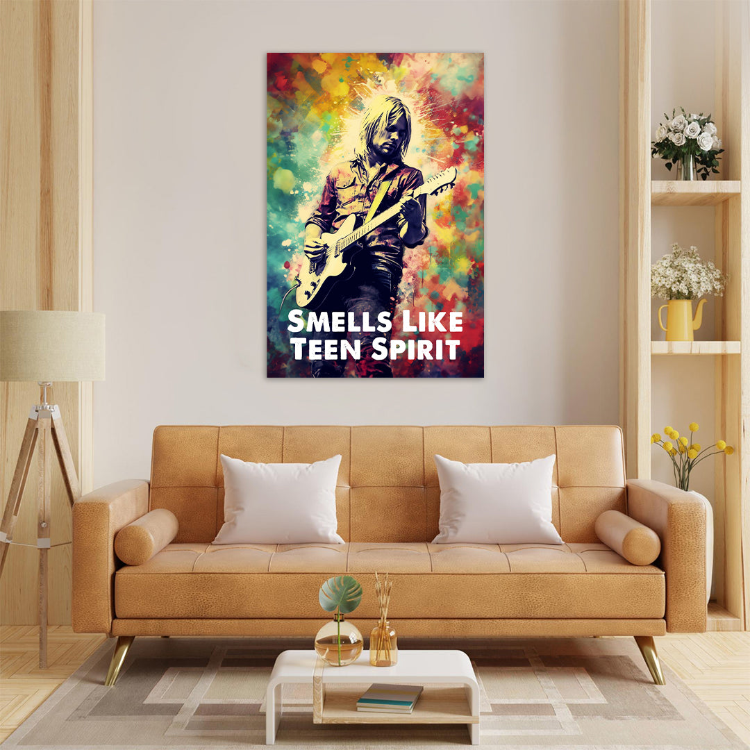 Kurt Cobain: Grunge Reverie | Nirvana | Music Canvas Poster