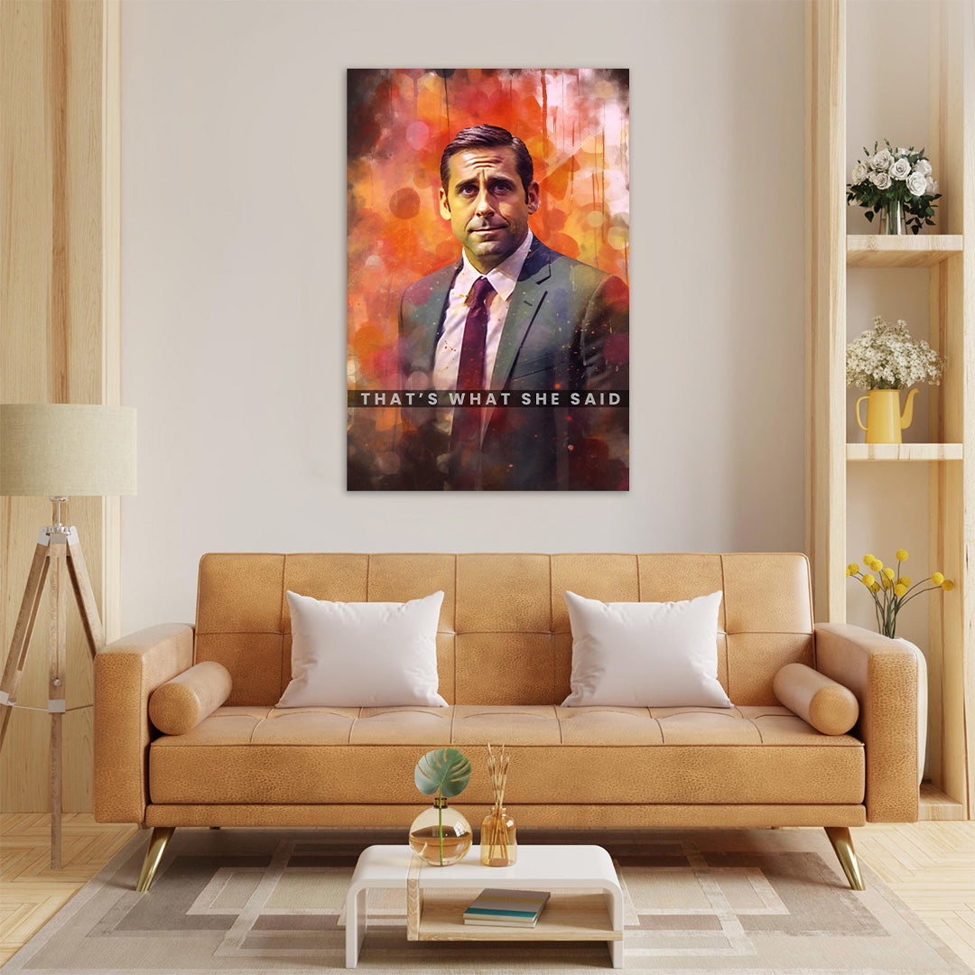 Michael Scott Abstract | The Office | Movies & Shows Canvas Poster