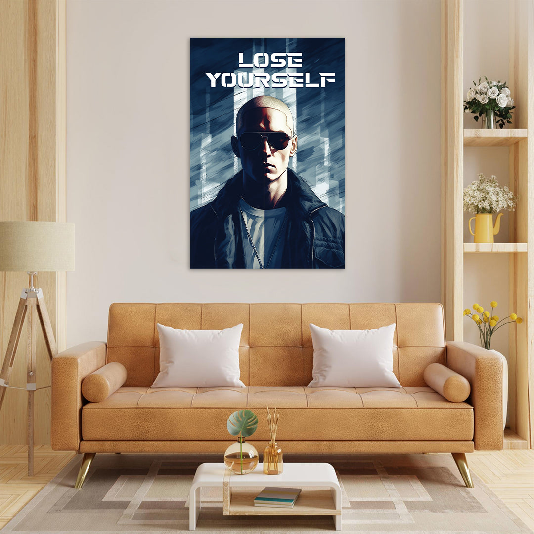 Eminem: Shades of Rap Legacy | Music Canvas Poster