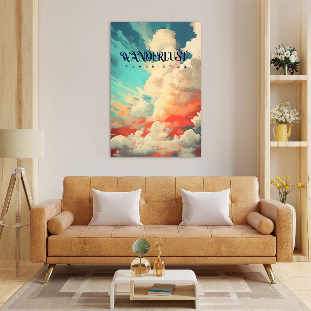 Celestial Cloudscape | Travel Canvas Poster