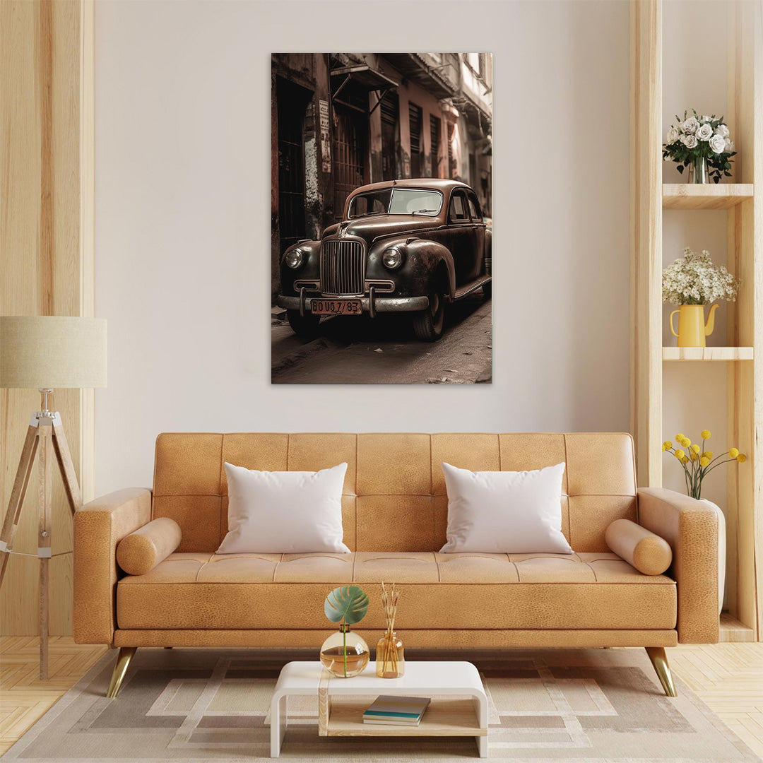 Historic Alleyways: The Classic Sentinel | Vintage Canvas Poster