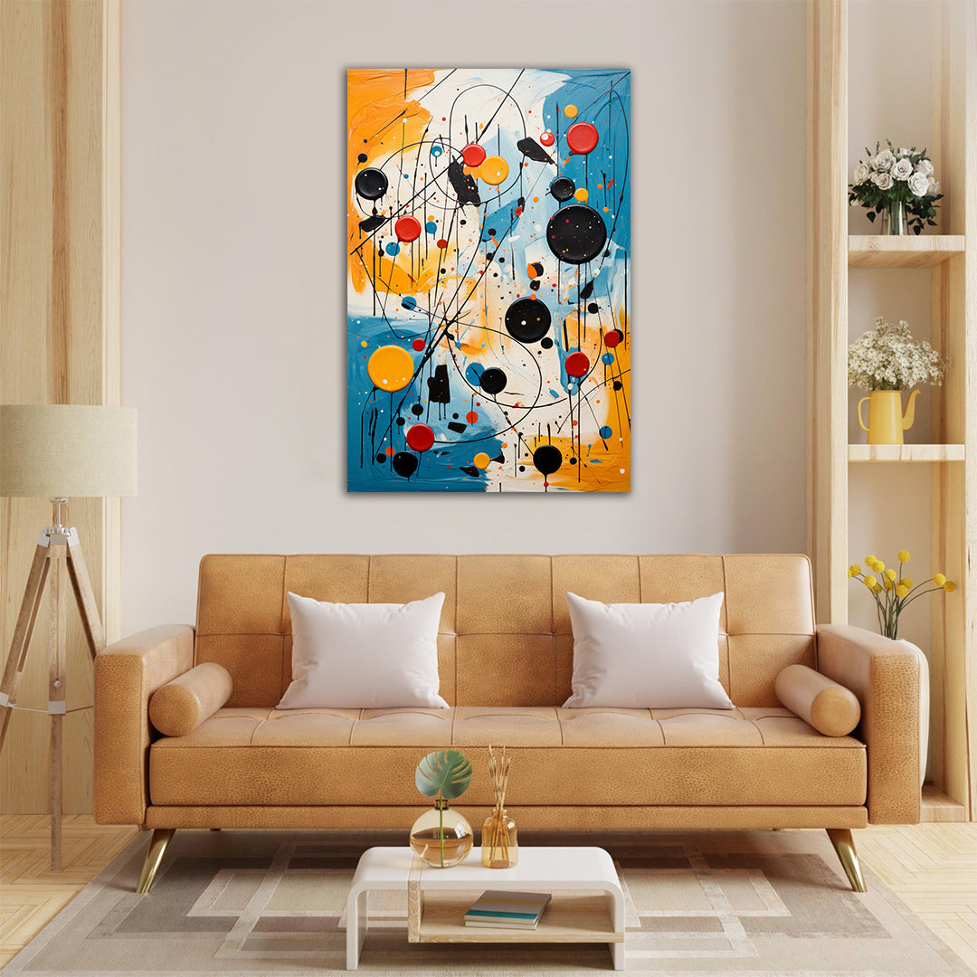 Abstract Motion - Jakson Pollock Style | Art Canvas Poster