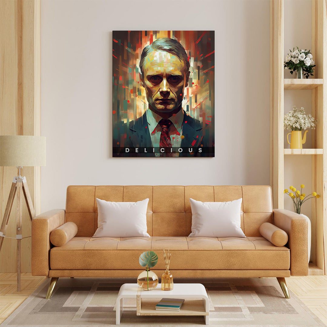 Hannibal Lecter | Culinary Enigma | Hannibal | Movies & Shows Canvas Poster