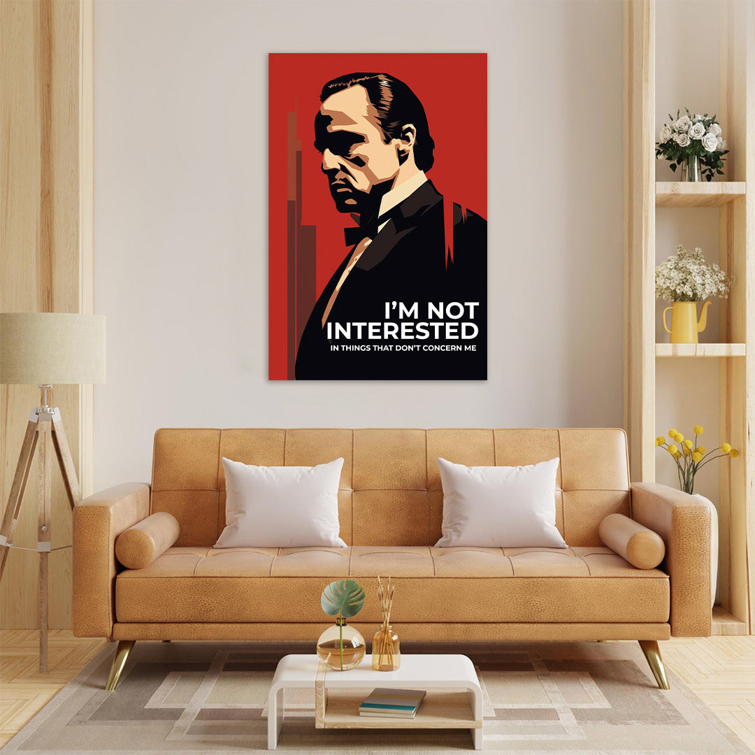 The Don's Silhouette: Godfather Legacy | Movies & Shows Canvas Poster