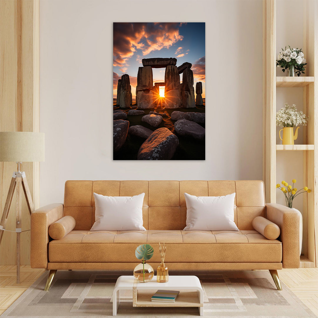 Sunrise at Stonehenge | Travel Canvas Poster