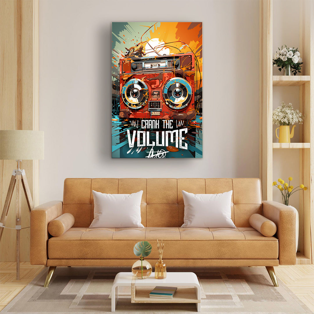 Retro Resonance: Urban Beat Symphony | Music Canvas Poster