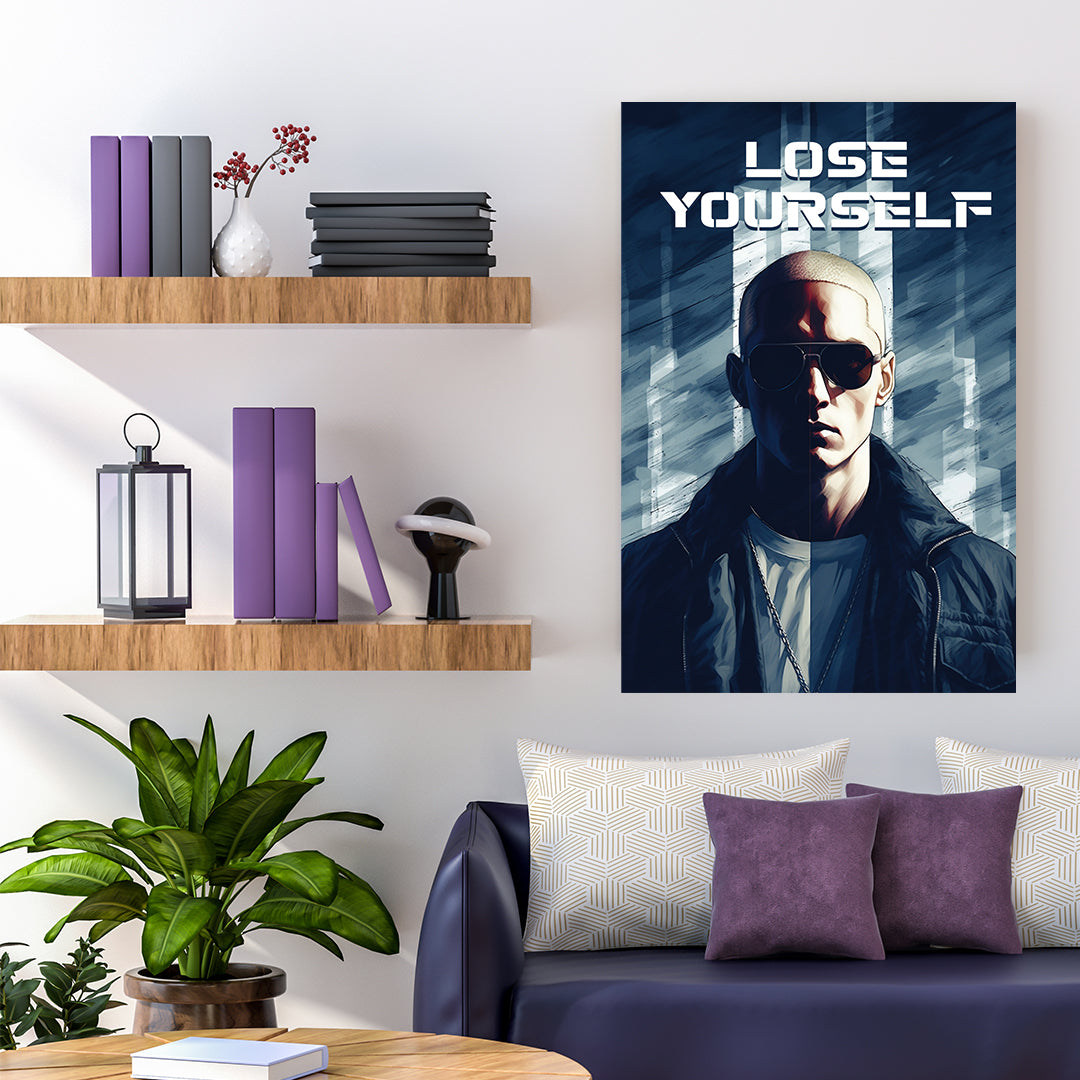 Eminem: Shades of Rap Legacy | Music Canvas Poster