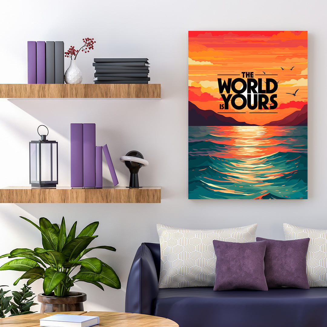 Sunset Serenity: Oceanic Dreams | Travel Canvas Poster