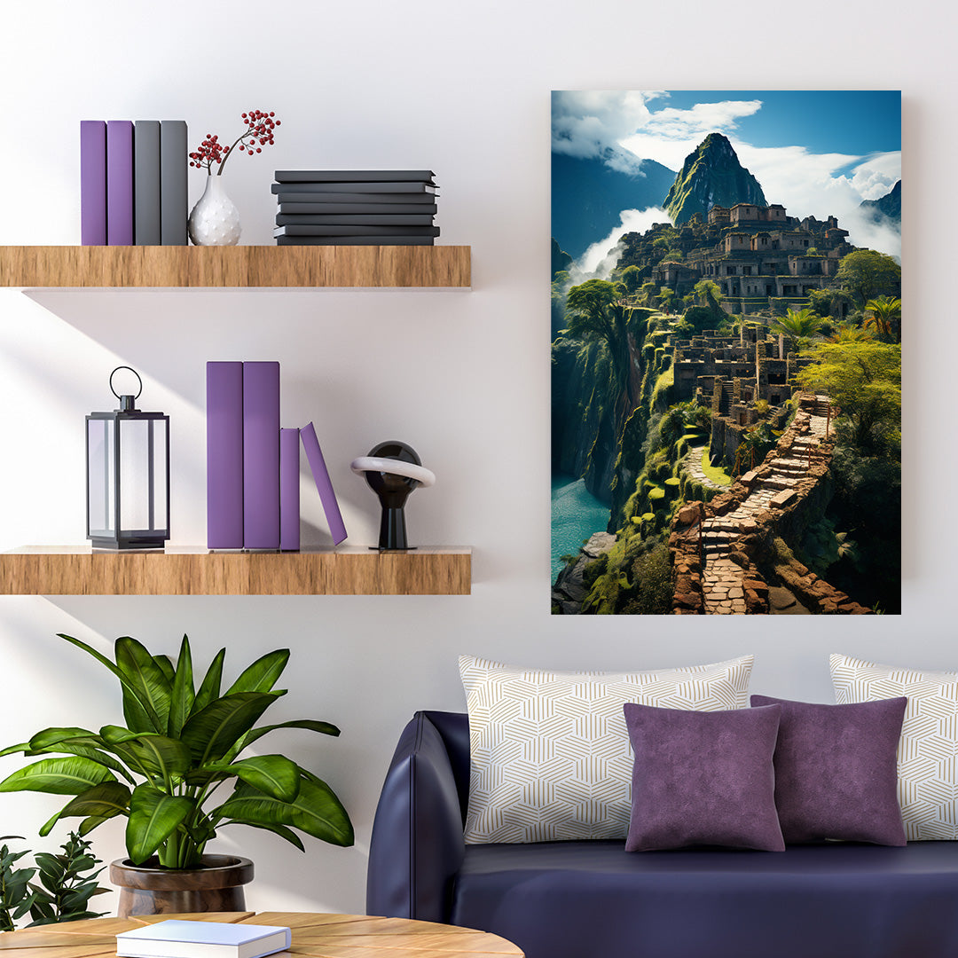 Mystic Heights: Machu Picchu | Travel Canvas Poster