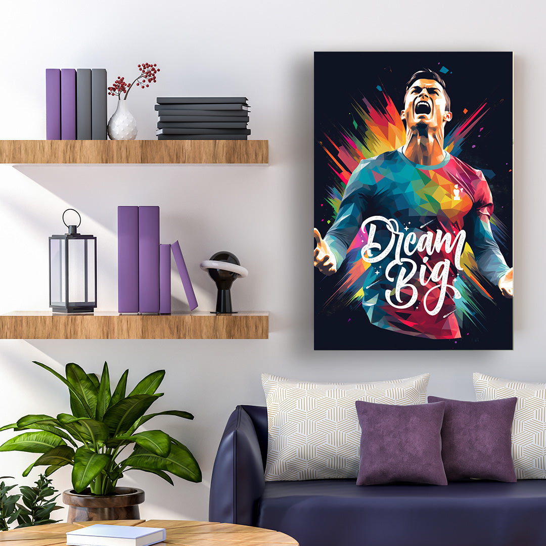 Cristiano Ronaldo: Prism of Passion | Football Canvas Poster