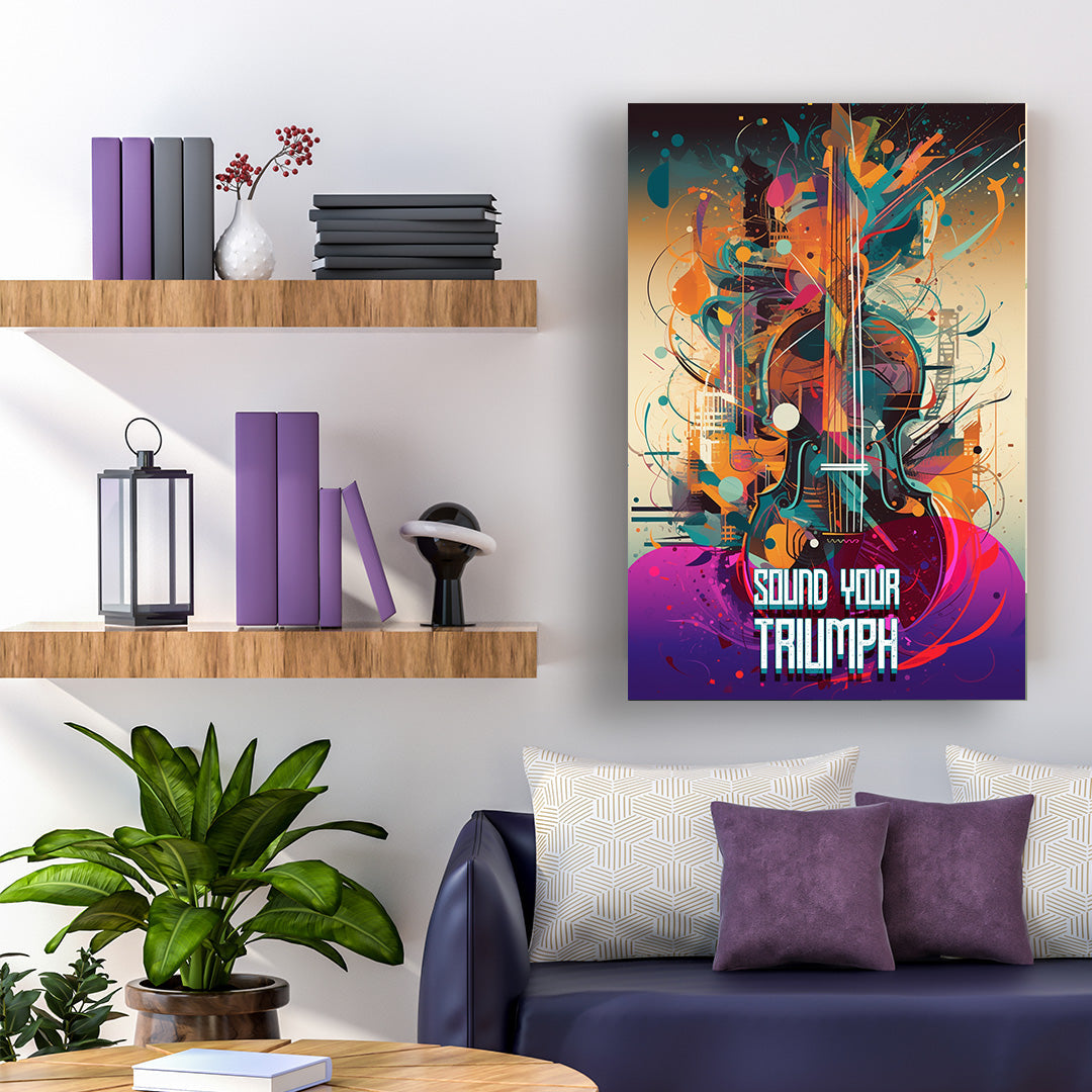 Symphonic Fusion: The Abstract Orchestra | Music Canvas Poster