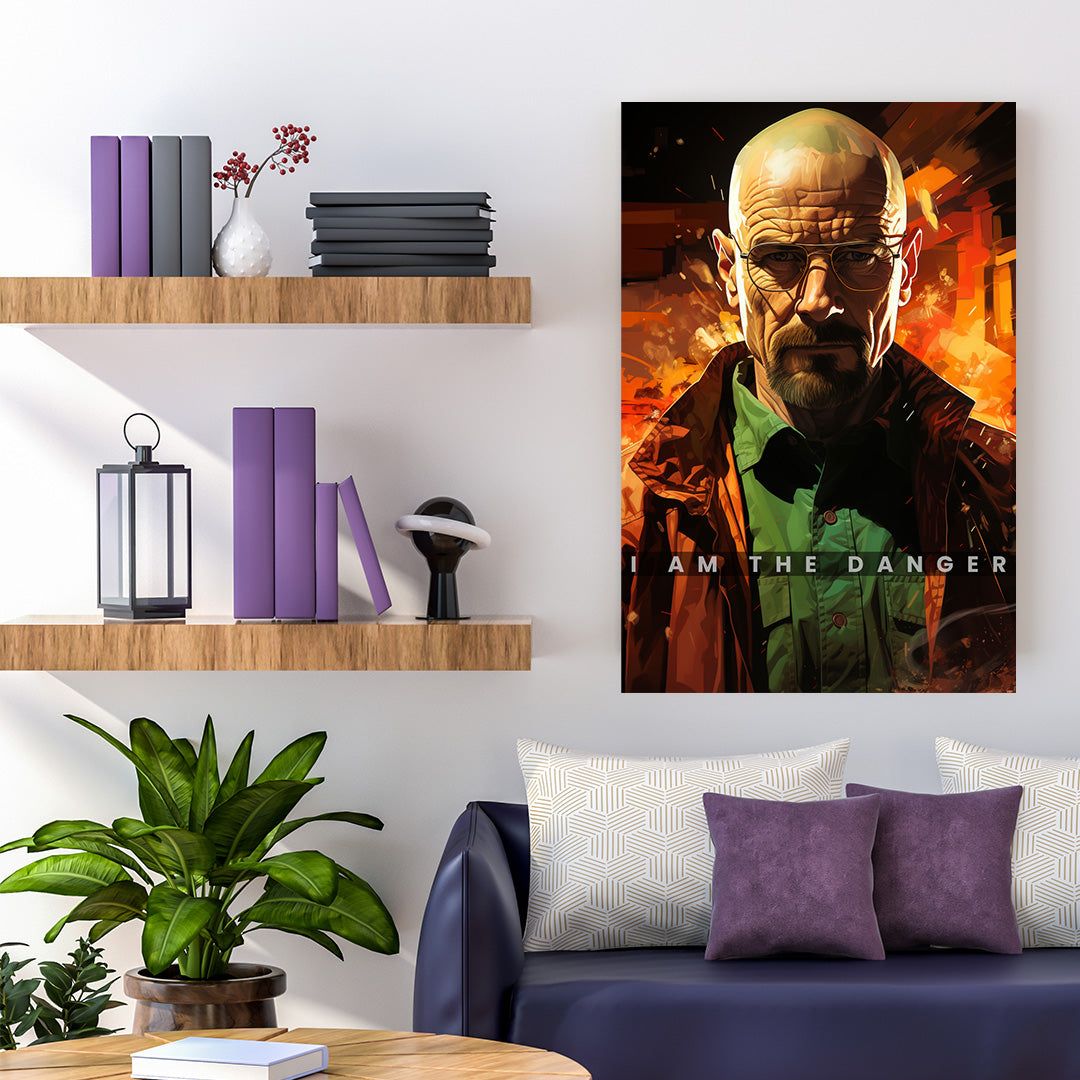 Walter White: Breaking Boundaries | Breaking Bad | Movies & Shows Canvas Poster