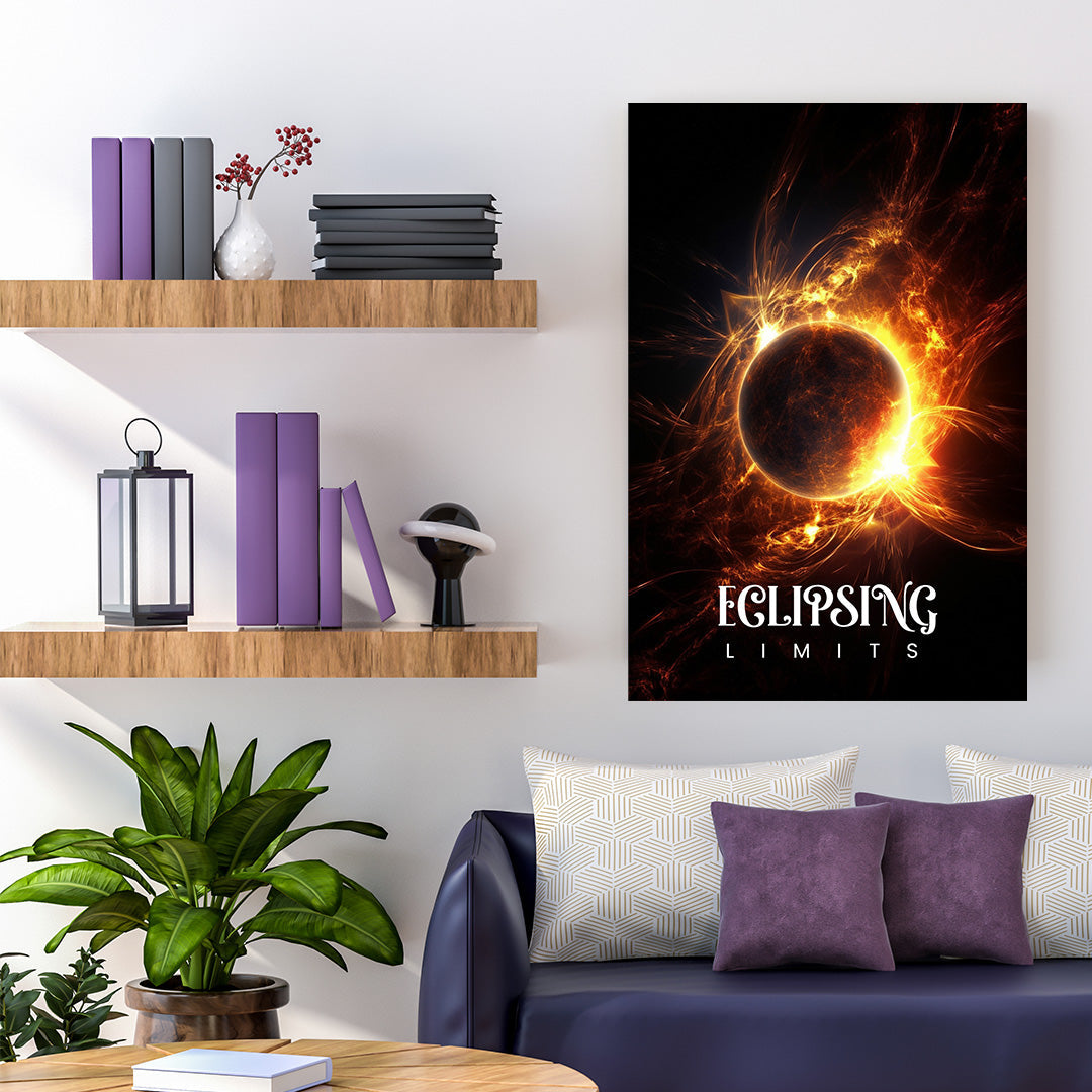 Solar Flare Symphony | Space Canvas Poster