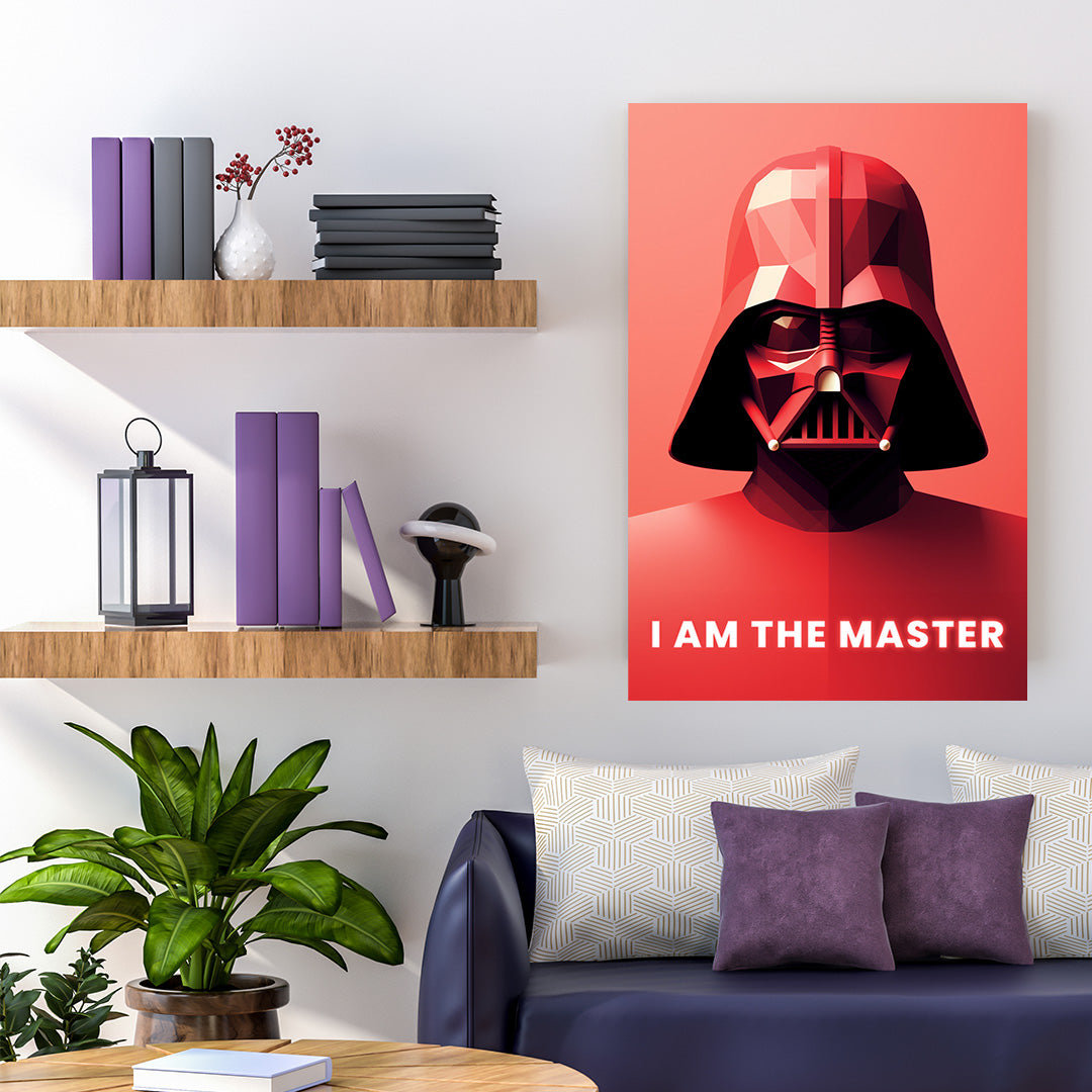 Geometric Darth Vader: Essence of the Dark Side | Star Wars | Movies & Shows Canvas Poster