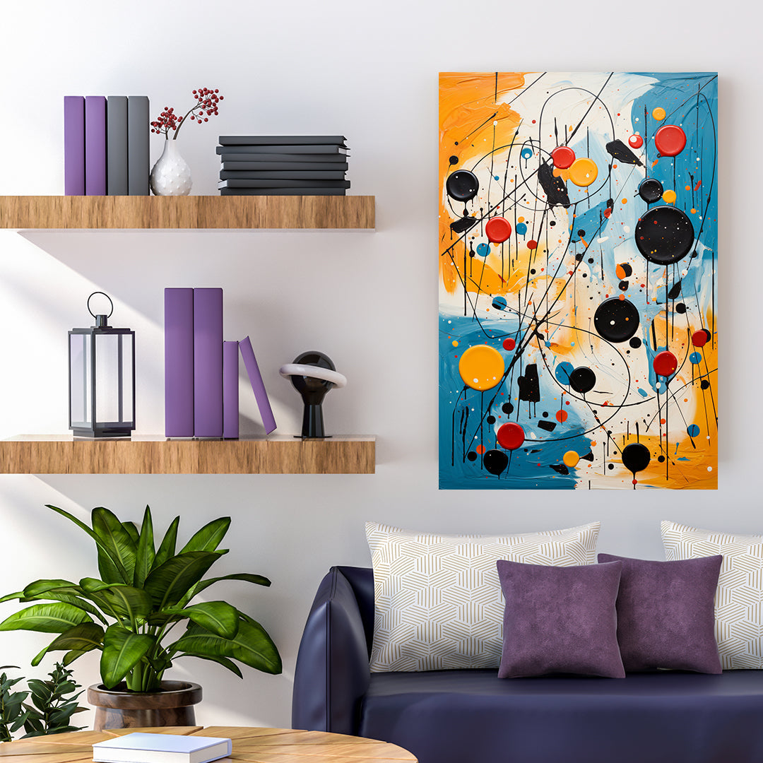 Abstract Motion - Jakson Pollock Style | Art Canvas Poster