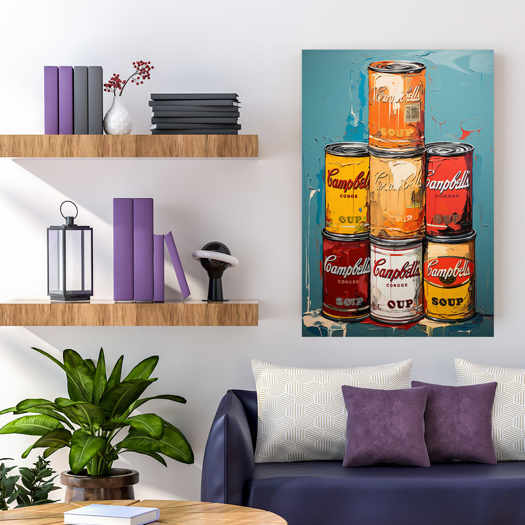 Pop Art Pantry - Andy Warhol Style | Art Canvas Poster