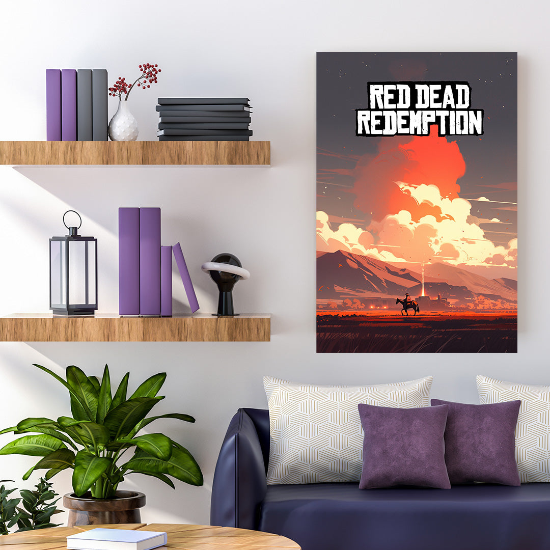 Red Dead Redemption: Dawn of Industry | Gaming Canvas Poster