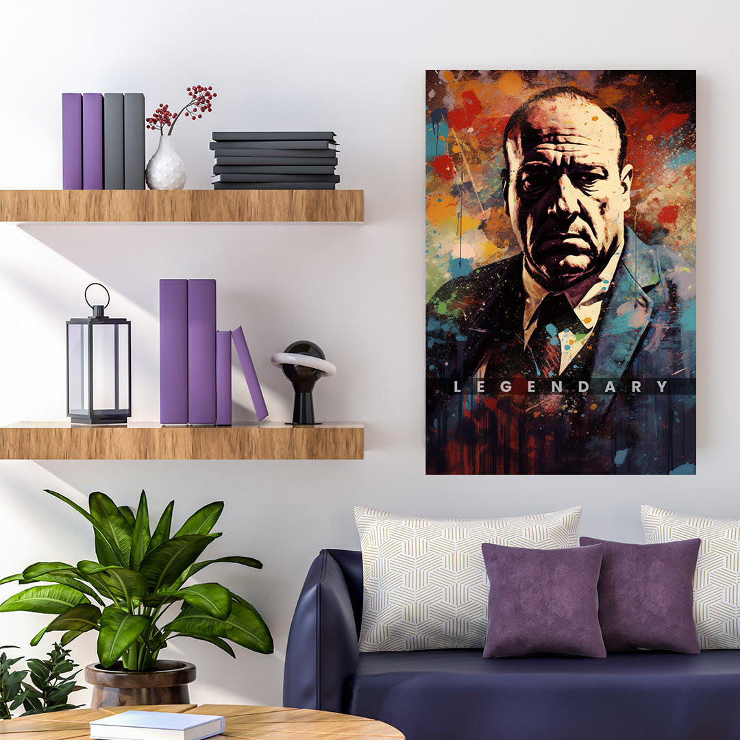 Tony Soprano: The King of New Jersey | Sopranons | Movies & Shows Canvas Poster