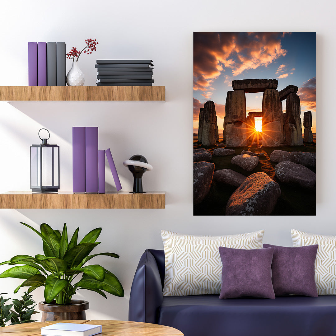 Sunrise at Stonehenge | Travel Canvas Poster