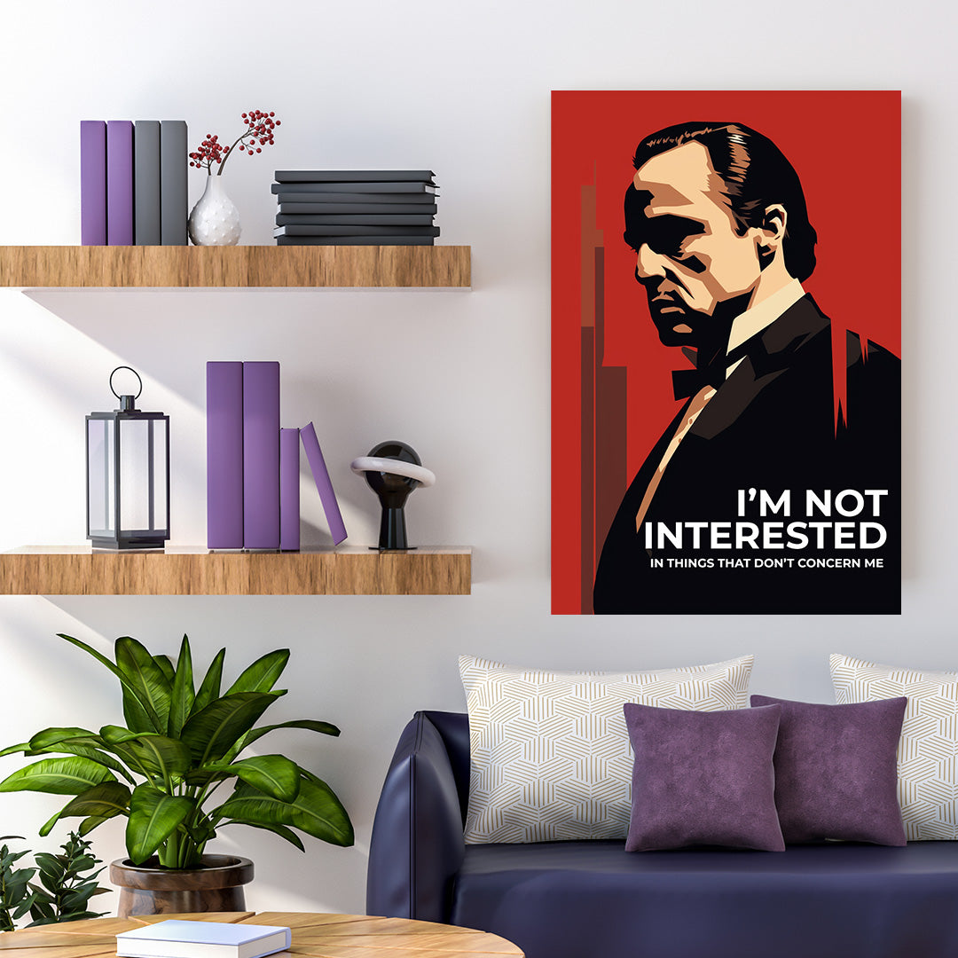 The Don's Silhouette: Godfather Legacy | Movies & Shows Canvas Poster