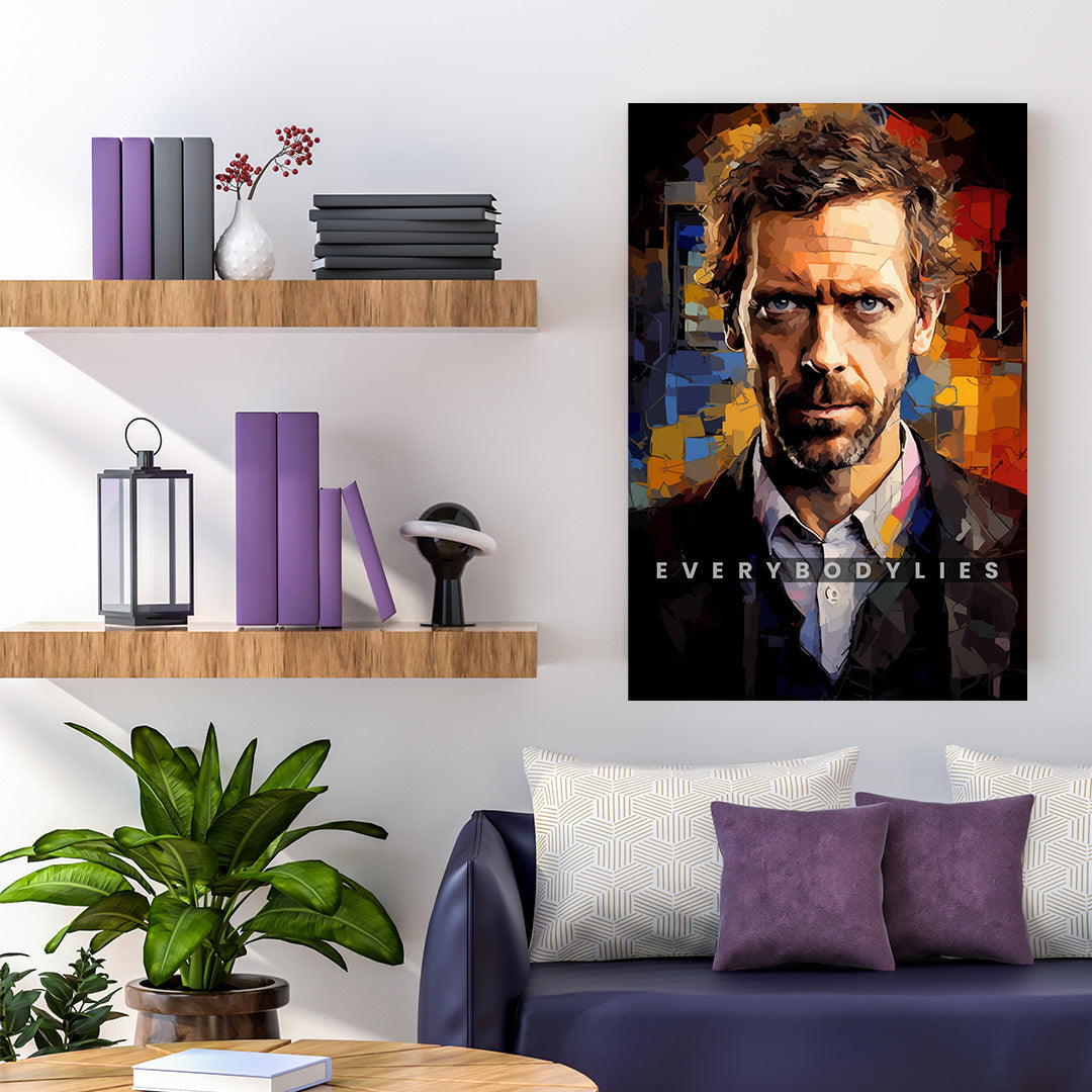 Gregory House: The Inimitable | Movies & Shows Canvas Poster