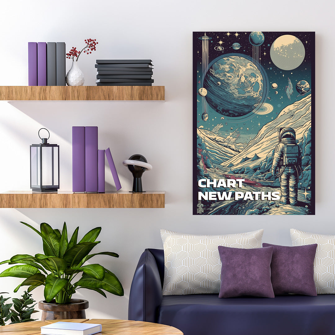 Stellar Odyssey: Cosmic Explorer | Space Canvas Poster