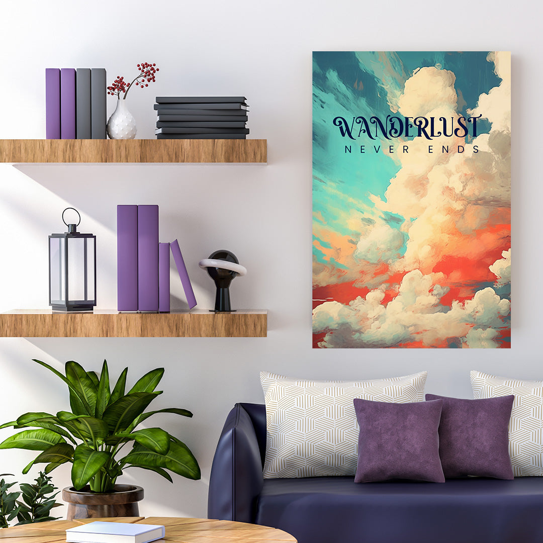 Celestial Cloudscape | Travel Canvas Poster