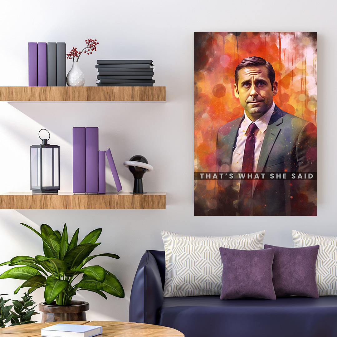 Michael Scott Abstract | The Office | Movies & Shows Canvas Poster