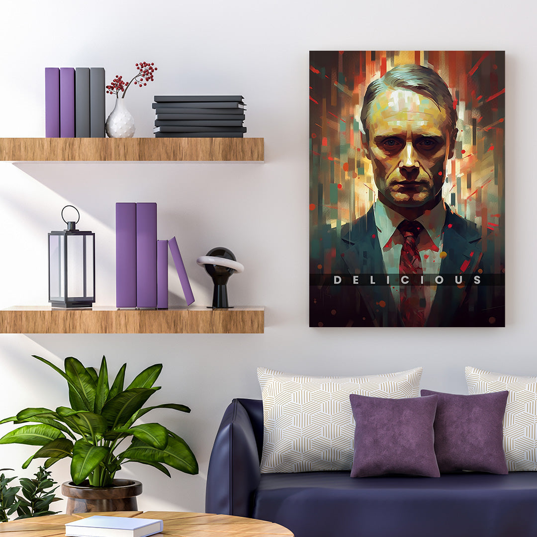 Hannibal Lecter | Culinary Enigma | Hannibal | Movies & Shows Canvas Poster