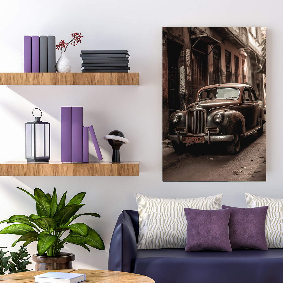 Historic Alleyways: The Classic Sentinel | Vintage Canvas Poster