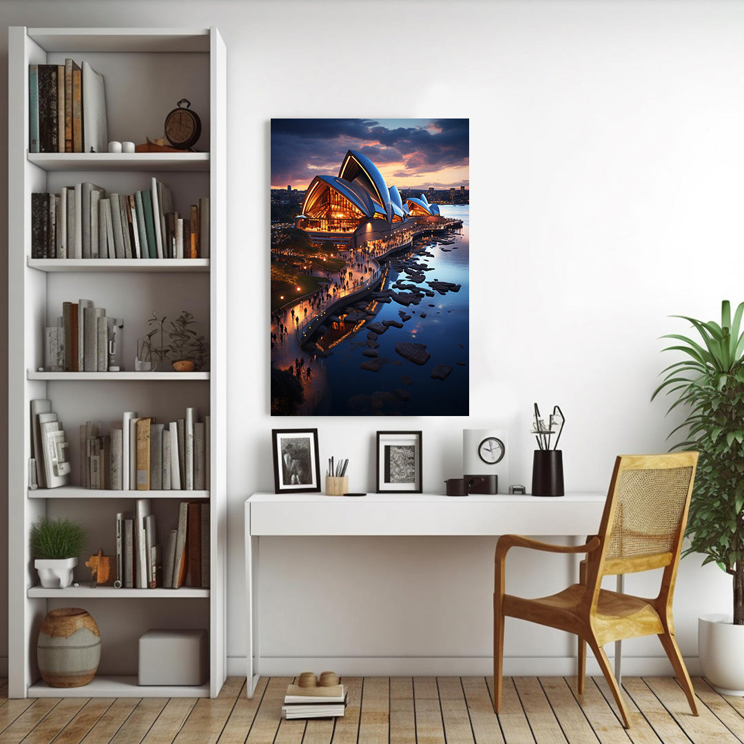 Sydney's Evening Elegance | Travel Canvas Poster