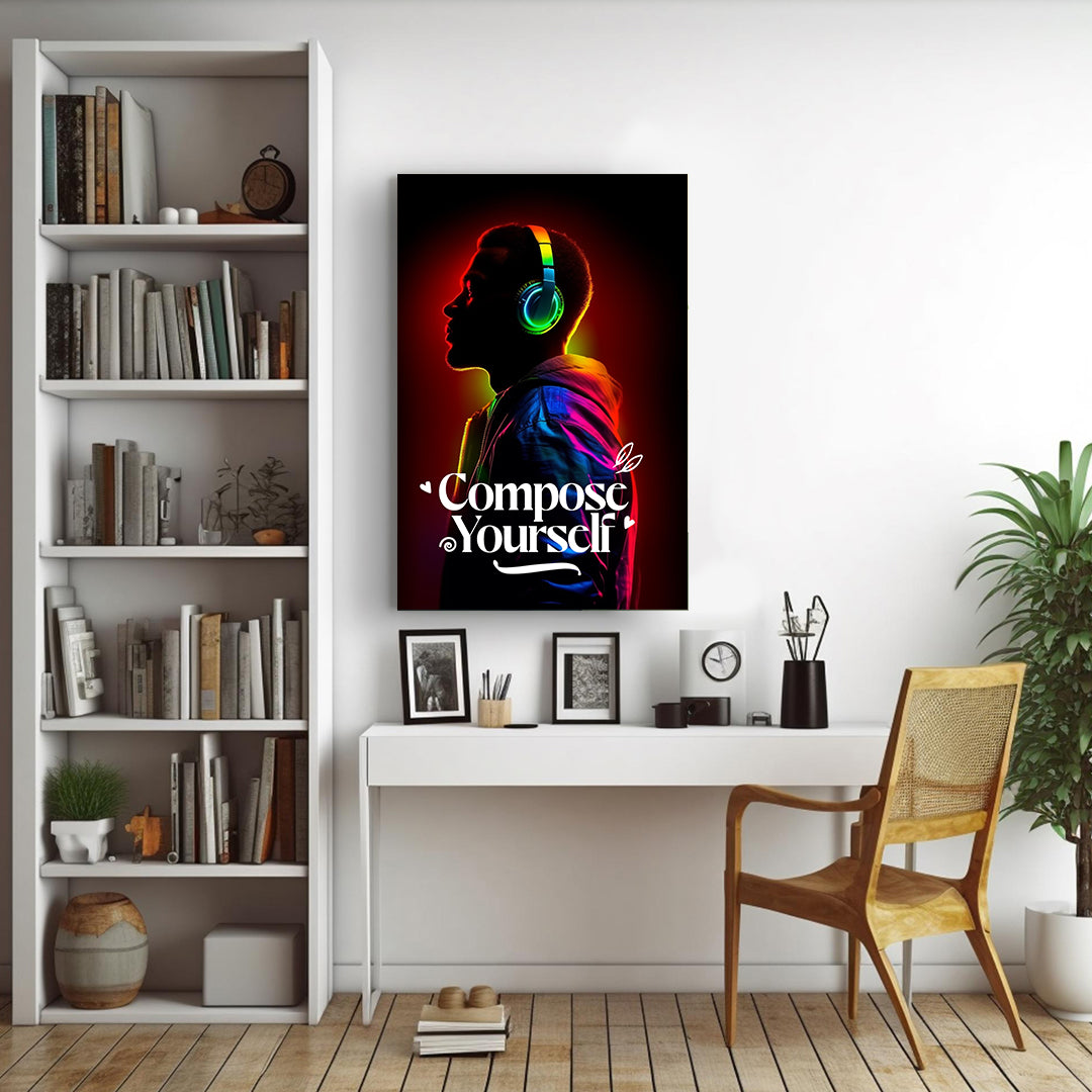 Electro Aura: The Neon Soundscape | Music Canvas Poster