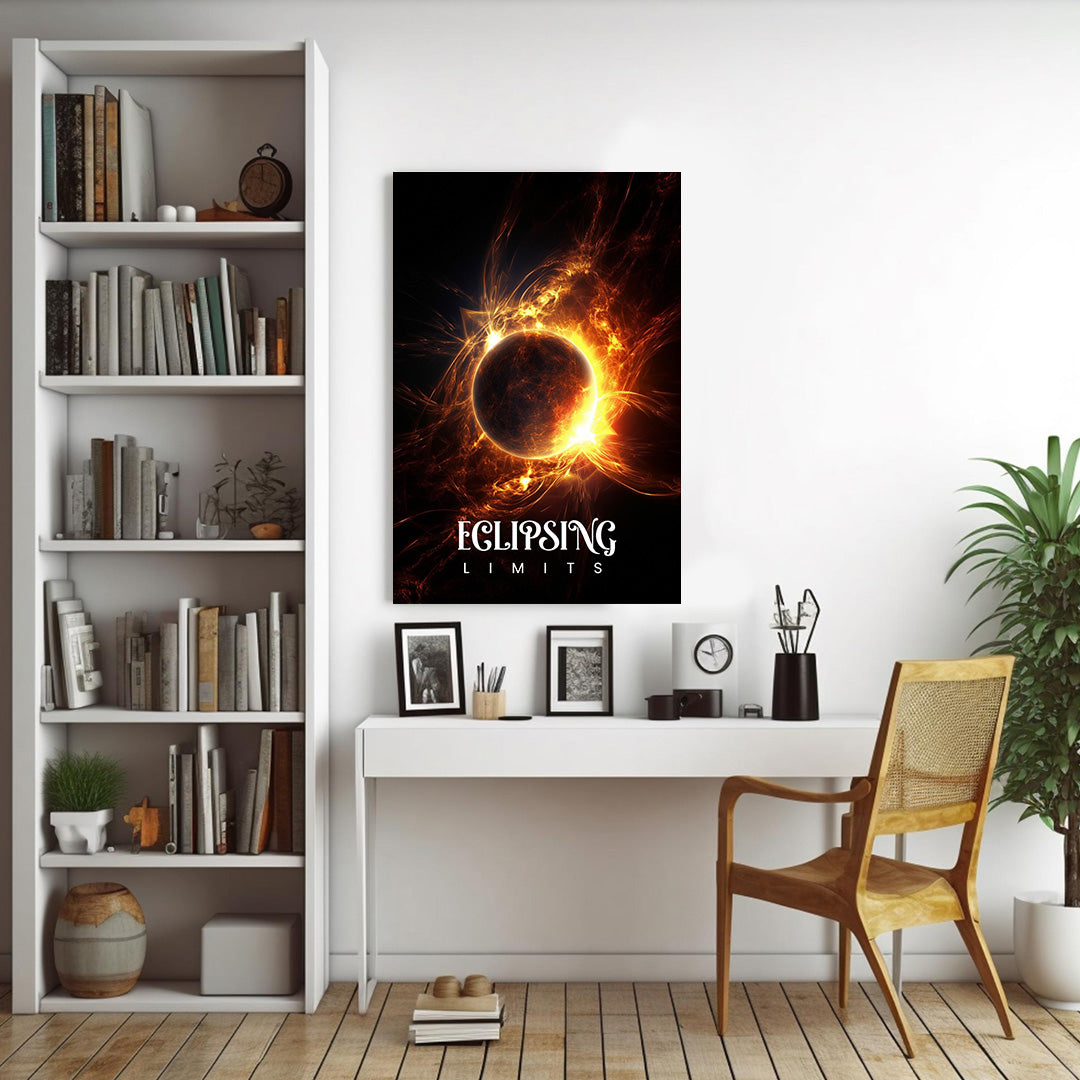 Solar Flare Symphony | Space Canvas Poster