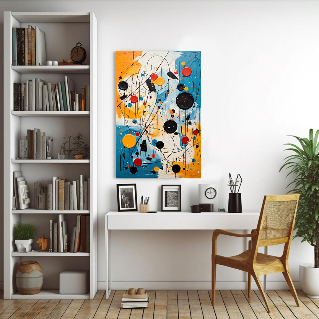 Abstract Motion - Jakson Pollock Style | Art Canvas Poster