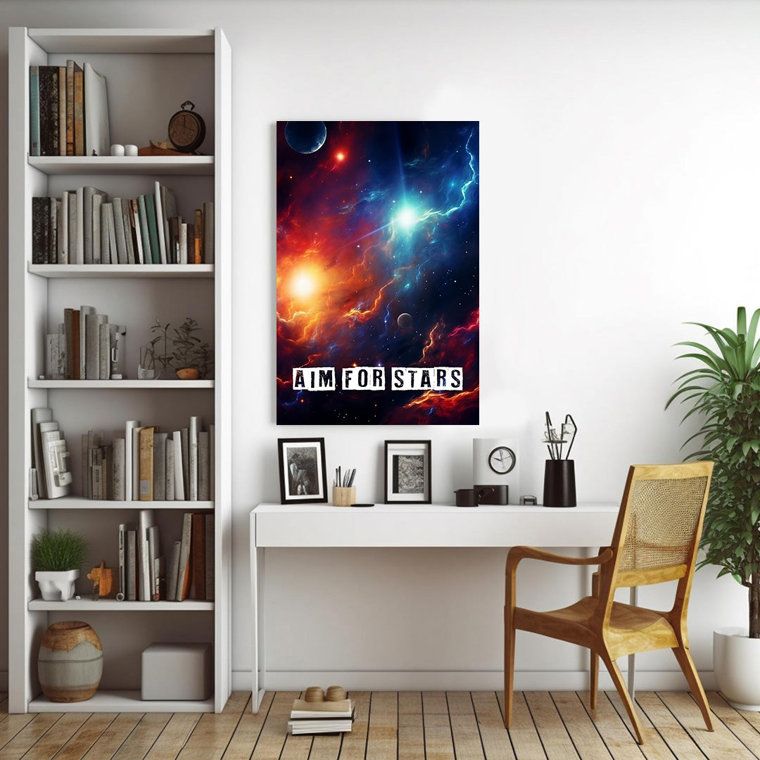 Celestial Dance: The Nebulous Symphony | Space Canvas Poster