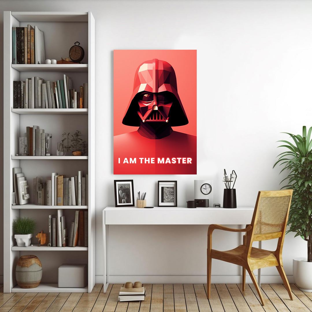 Geometric Darth Vader: Essence of the Dark Side | Star Wars | Movies & Shows Canvas Poster