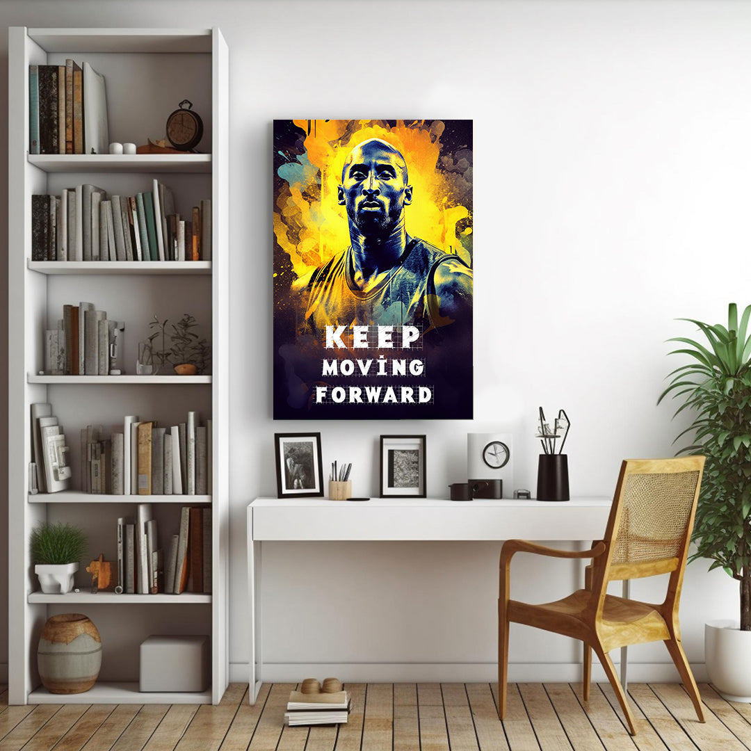 Kobe Bryant: Radiance in Gold | Basketball Canvas Poster