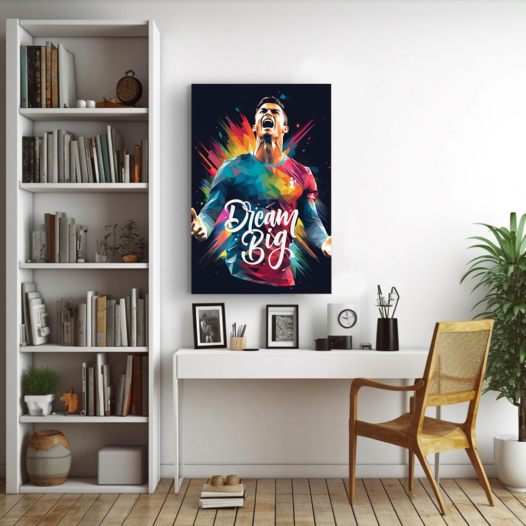 Cristiano Ronaldo: Prism of Passion | Football Canvas Poster