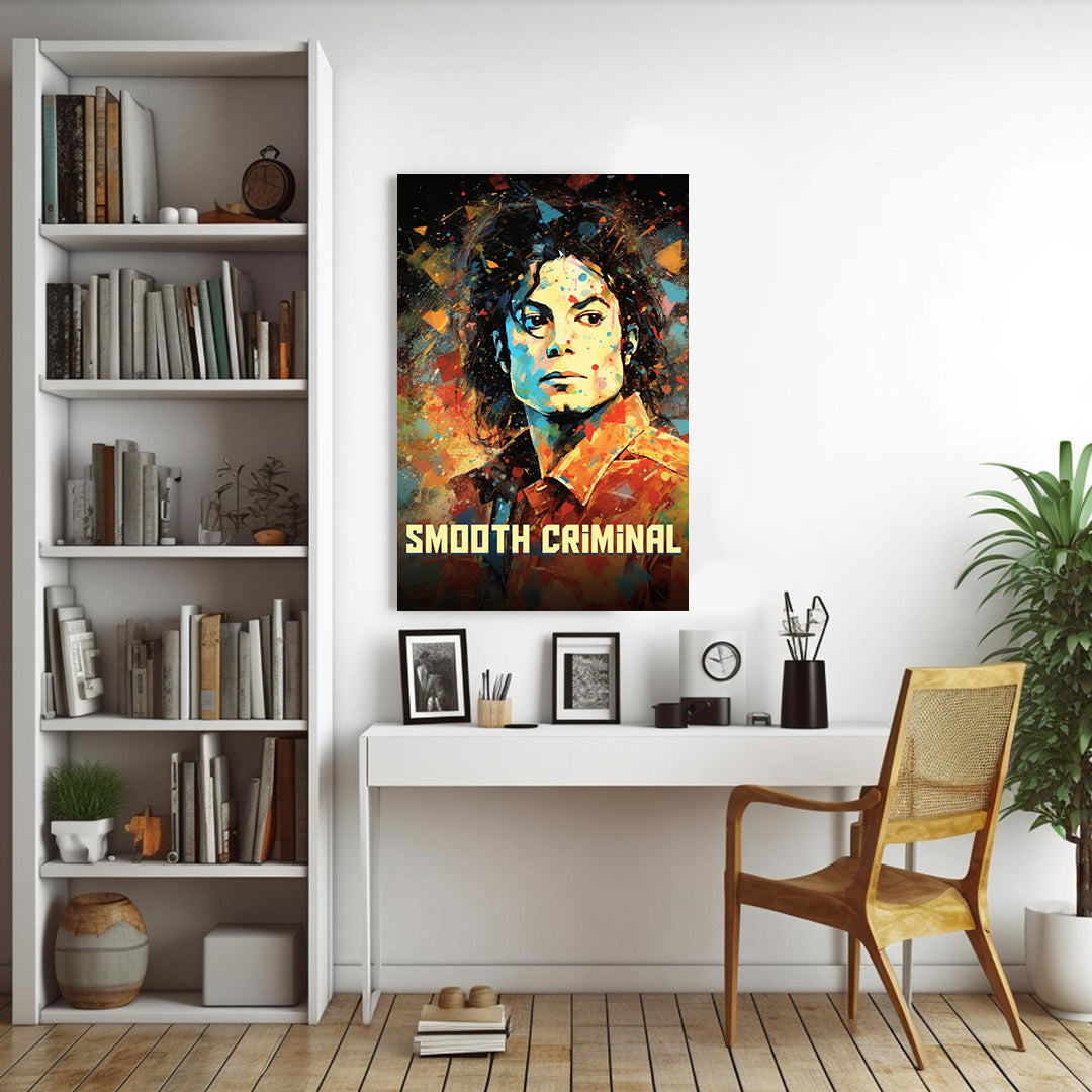 Michael Jackson: Vibrant King of Pop | Music Canvas Poster