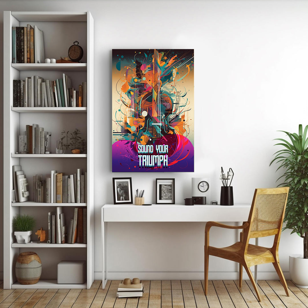 Symphonic Fusion: The Abstract Orchestra | Music Canvas Poster