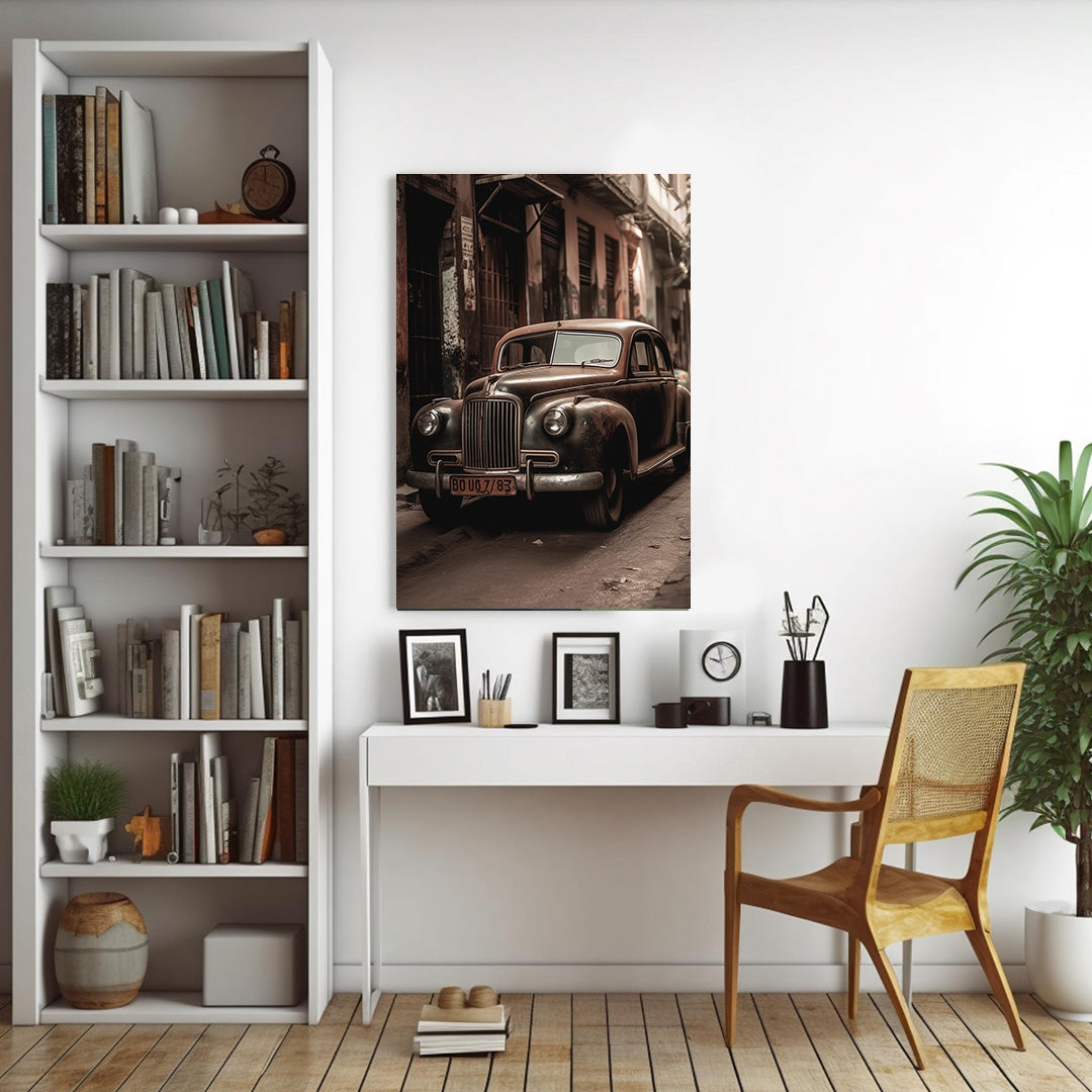 Historic Alleyways: The Classic Sentinel | Vintage Canvas Poster