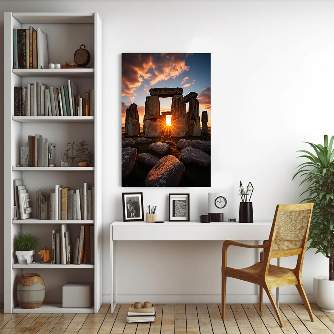 Sunrise at Stonehenge | Travel Canvas Poster